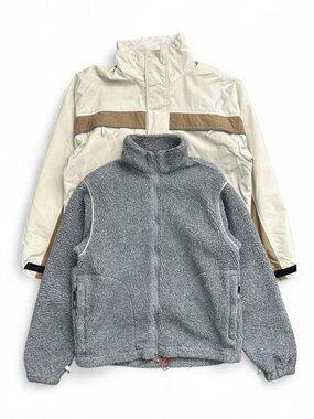 Vintage Roots System 3-in-1 Grey Sherpa Fleece Lined Ski Jacket Medium